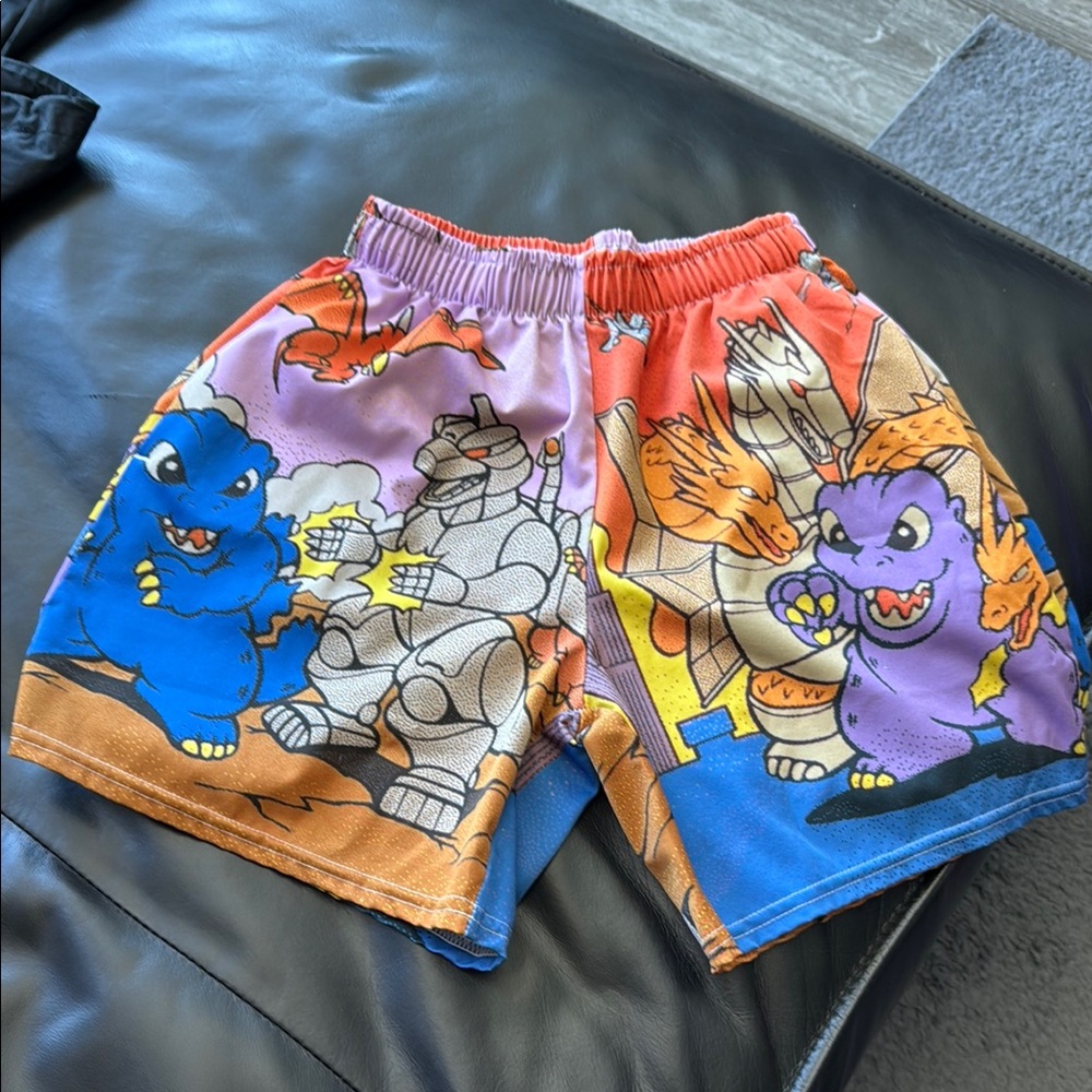 Baby Godzilla Print Short